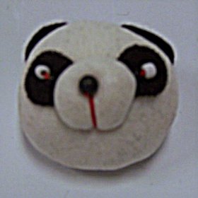 1 1/2" Panda Bear Plumpie Head