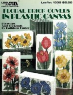 Floral Brick Covers in Plastic Canvas