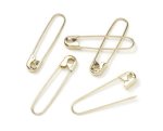 3/4" Gold Coiless Safety/Jewlery Pin