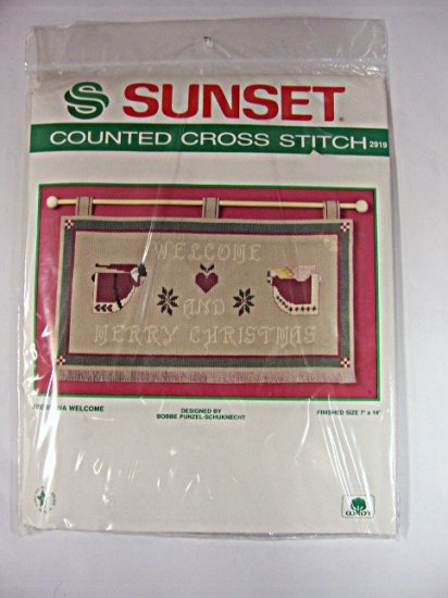 \"Americana Welcome\" Counted Cross Stitch Kit