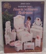 Fashion Doll Hearts & Flowers Bedroom