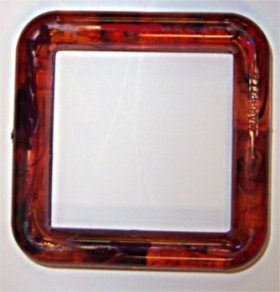 3"X3" Square Marbella Plastic Ring