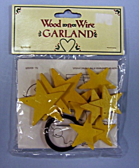 Star Wood\'n Wire Garland