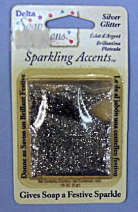 Silver Glitter Sparkling Accents