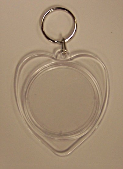 3\" Heart Acrylic Keychain