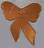 3"X3 1/2" Copper Bow Shape