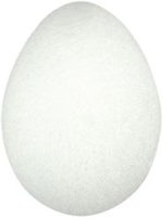 White Styrofoam Egg 5-7/8"X3-7/8"
