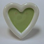 2 1/2" Heart Shaped Plastic Frame W/ Easel Back
