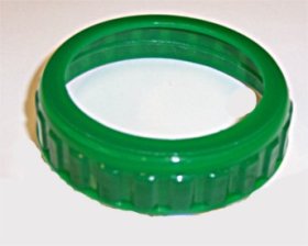 Small Mouth Christmas Green Plastic Mason Jar Top