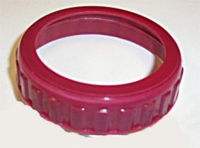 Small Mouth Dark Rose Plastic Mason Jar Top