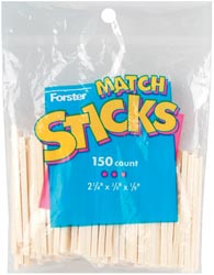 Match Sticks - 150/Pkg