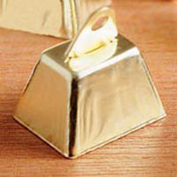 1\" Gold Cow Bell