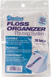 Floss Organizer Polybag With Snap Ring - 36/Pkg