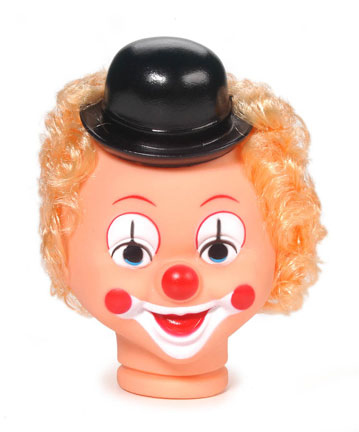 Vintage 6\" Clown Head W/Hat