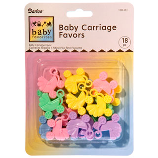 1 1/4\" Plastic Baby Carriage