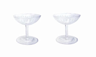 2\" Clear Plastic Champagne Glass