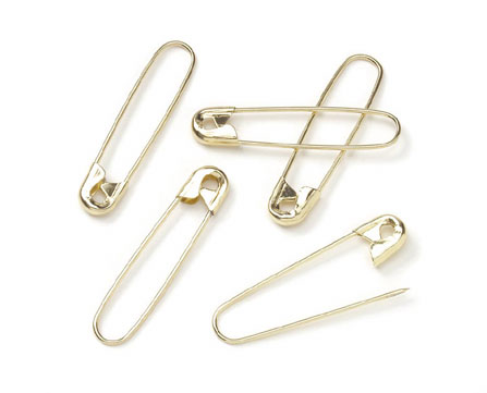 3/4\" Gold Coiless Safety/Jewlery Pin