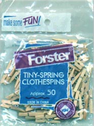 Tiny Spring Clothes Pins - 50/Pkg
