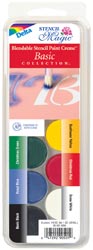 Delta Stencil Paint Cremes Variety Pack - Basics