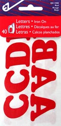 Iron-On Letters 1-1/4\" - Red