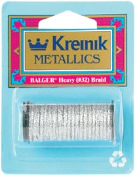 Kreinik Heavy Metallic Braid #32 - 5-1/2 Yards