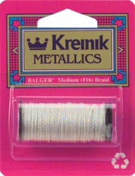 Kreinik Medium Metallic Braid #16 - 11 Yards