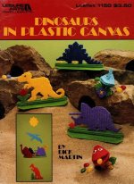 Dinosaurs in Plastic Canvas