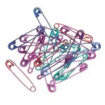 #0 Assorted Color Safety Pins