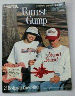 Forrest Gump in Cross Stitch (waste canvas & aida)